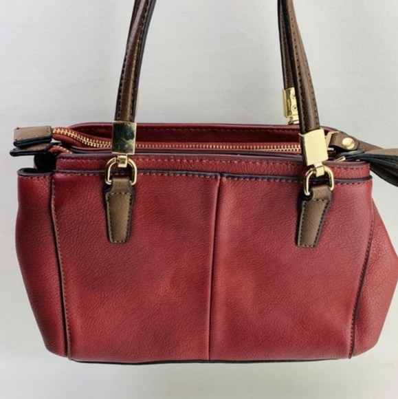 Simply Noelle | Bags | Simply Noelle Wine And Brown Bag | Poshmark